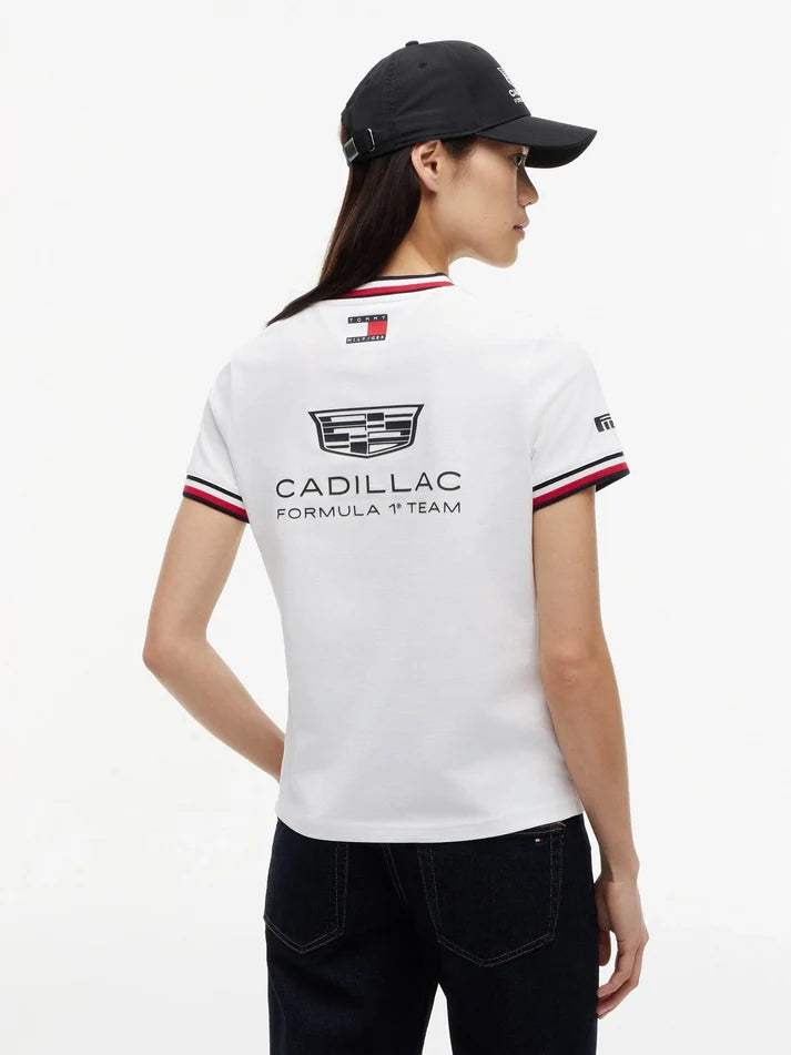 Playera Oficial Equipo Cadillac Tommy Hilfiger F1 2026 — Corte Dama