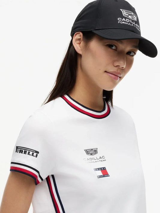Playera Oficial Equipo Cadillac Tommy Hilfiger F1 2026 — Corte Dama