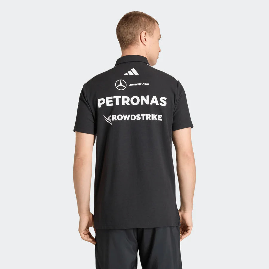 Polo Oficial Adidas Mercedes-AMG Petronas F1 2026 (Negra)