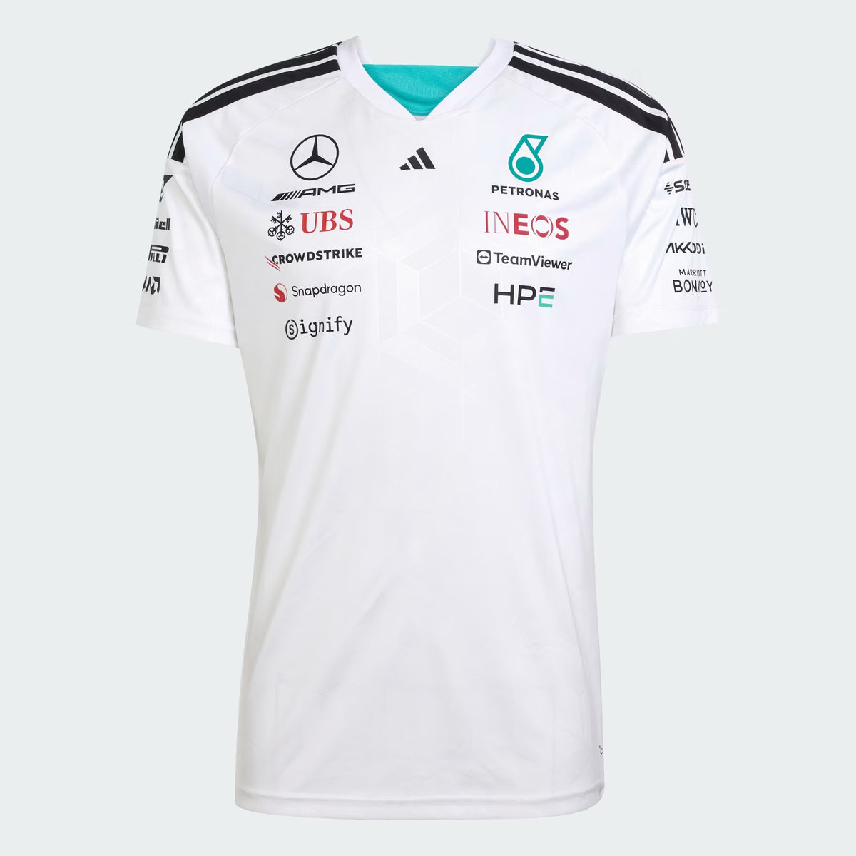 Jersey Oficial Adidas Mercedes-AMG Petronas F1 2026 (Blanca)