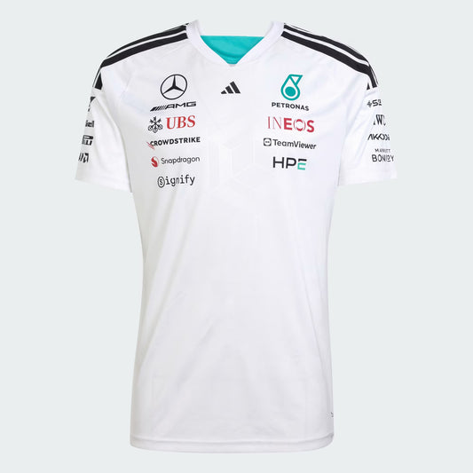 Jersey Oficial Adidas Mercedes-AMG Petronas F1 2026 (Blanca)