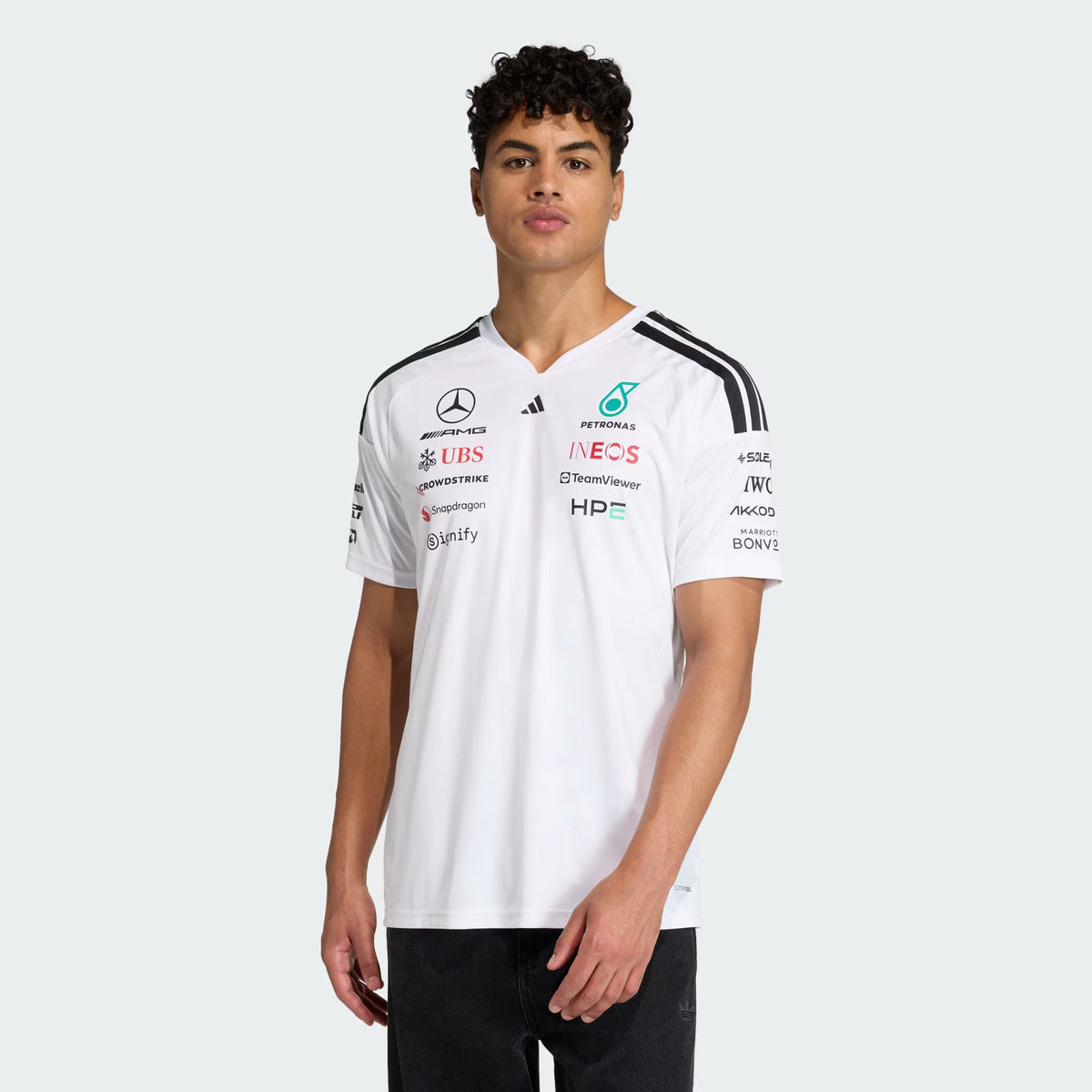 Jersey Oficial Adidas Mercedes-AMG Petronas F1 2026 (Blanca)