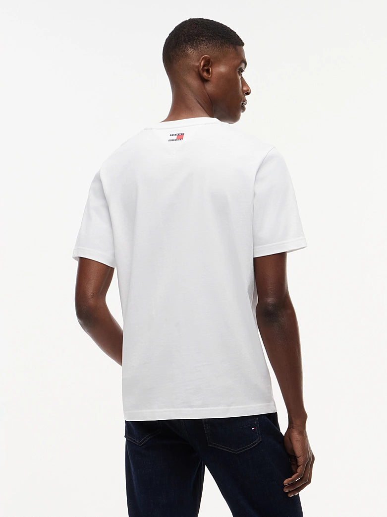 Playera Oficial Tommy Hilfiger Logo Cadillac F1 2026 (Blanca)