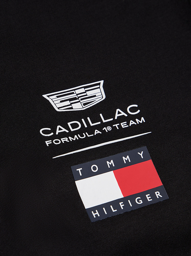 Playera Oficial Tommy Hilfiger Logo Cadillac F1 2026 (Negra)