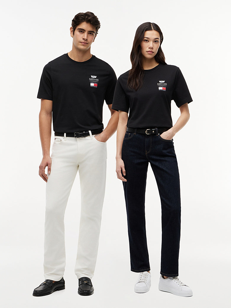 Playera Oficial Tommy Hilfiger Logo Cadillac F1 2026 (Negra)
