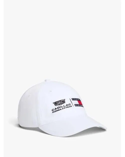 Gorra Oficial Tommy Hilfiger Logo Cadillac F1 2026 (Blanca)