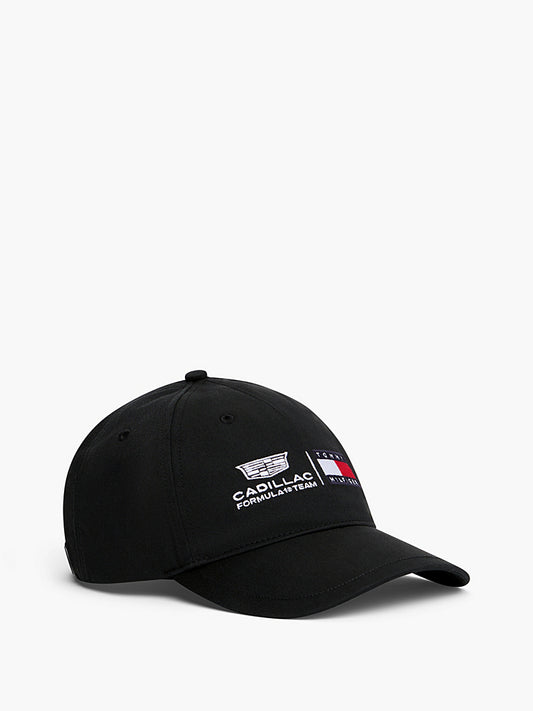 Gorra Oficial Tommy Hilfiger Logo Cadillac F1 2026 (Negra)