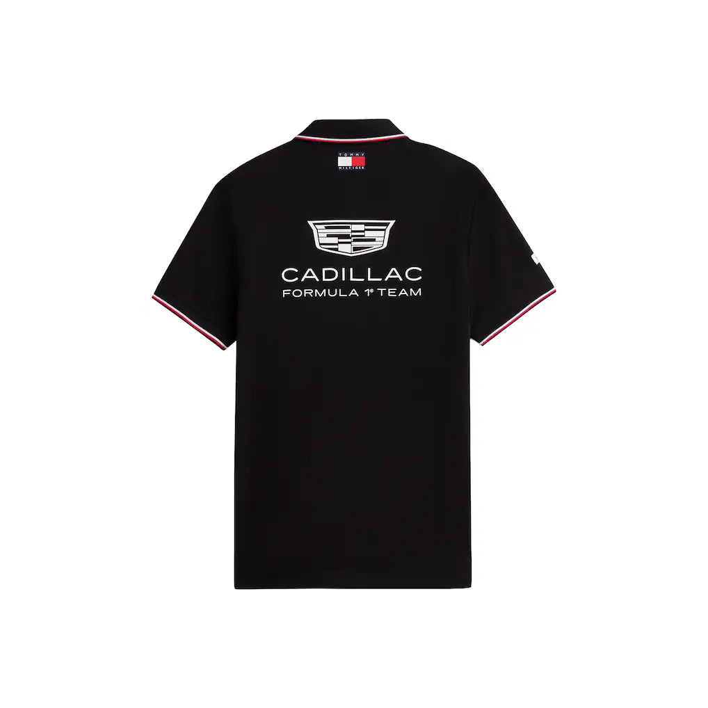 Polo Oficial Tommy Hilfiger Equipo Cadillac F1 2026 (Negra)
