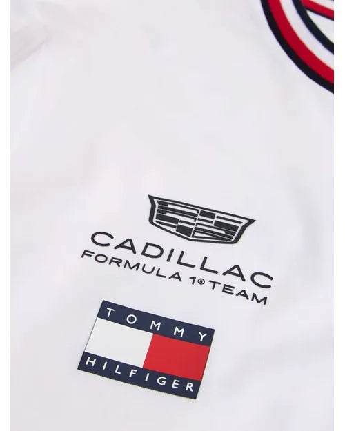 Playera Oficial Tommy Hilfiger Equipo Cadillac F1 2026 (Blanca)