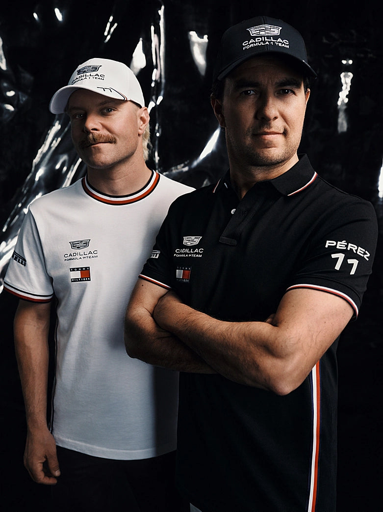 Playera Oficial Tommy Hilfiger Equipo Cadillac F1 2026 (Blanca)