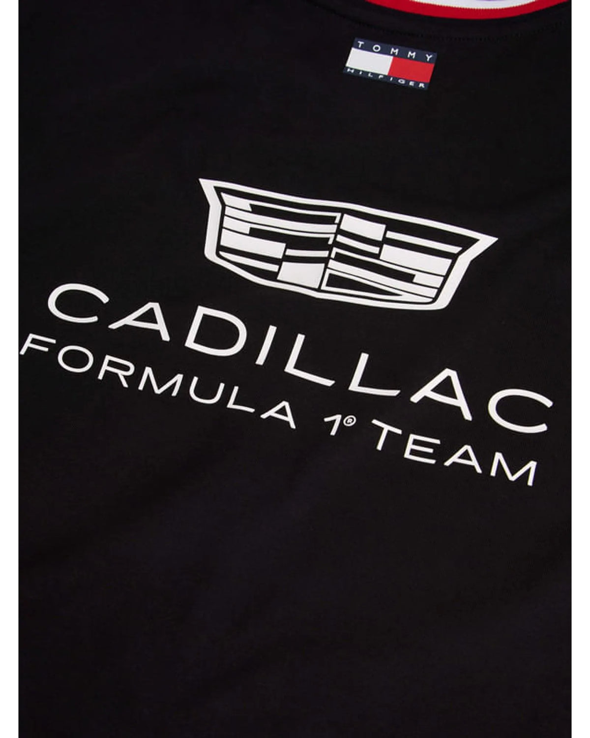 Playera Oficial Tommy Hilfiger Equipo Cadillac F1 2026 (Negra)