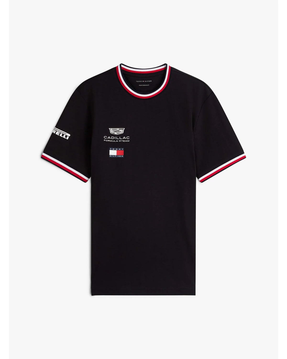 Playera Oficial Tommy Hilfiger Equipo Cadillac F1 2026 (Negra)