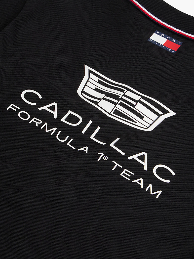 Polo Oficial Tommy Hilfiger Sergio "Checo" Pérez – Cadillac F1 2026 (Negra)